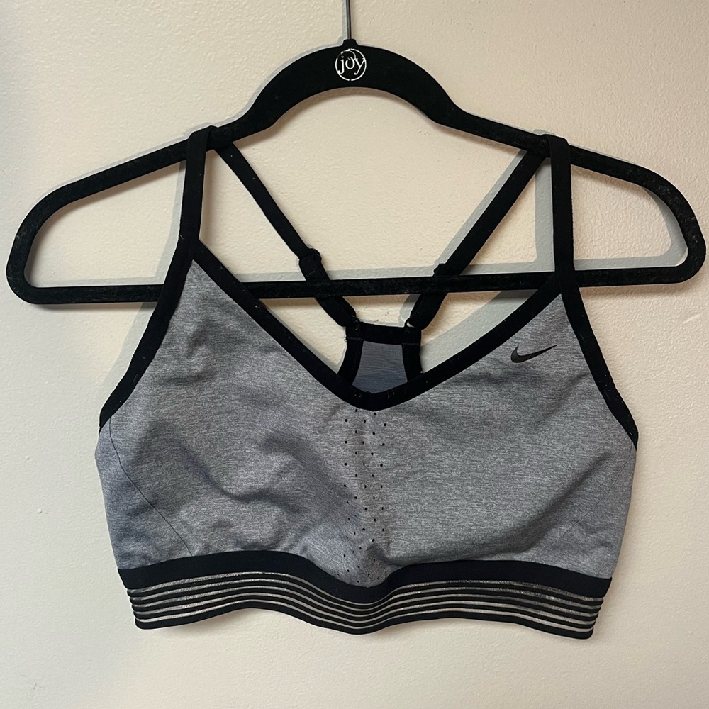 Gray Nike Sports Bra
